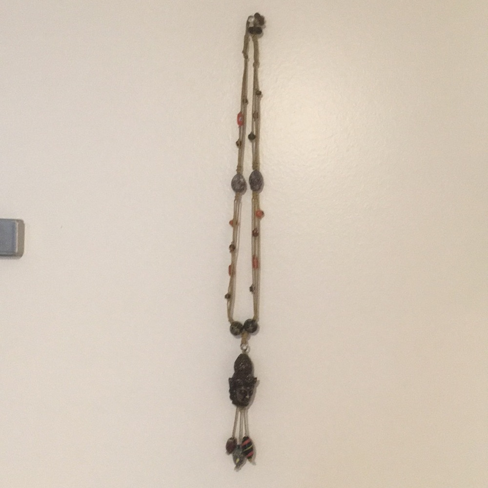 A necklace I purchased as a souvenir in Cambodia.